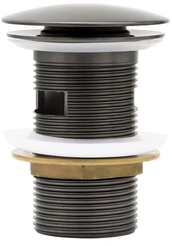 Донный клапан Roxen P02GM (gun metal) с переливом